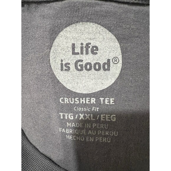 Life Is Good Men’s Size 2XL Blue Heavy Cotton Graphic Classic Fit T-Shirt - Picture 4 of 5